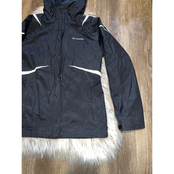 Columbia interchange black & white light jacket - Picture 3 of 11